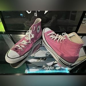 Pink high tops converse 11.5 mens